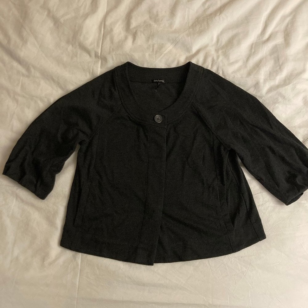 Daisy Fuentes | 1/2 Sleeve A-line Jersey Cardigan